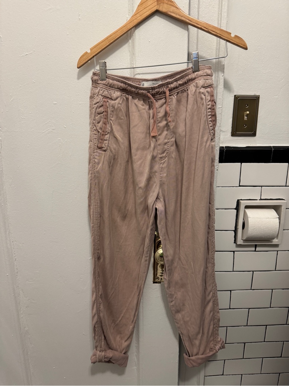 Primark Women’s Drawstring Joggers in Dusty Rose